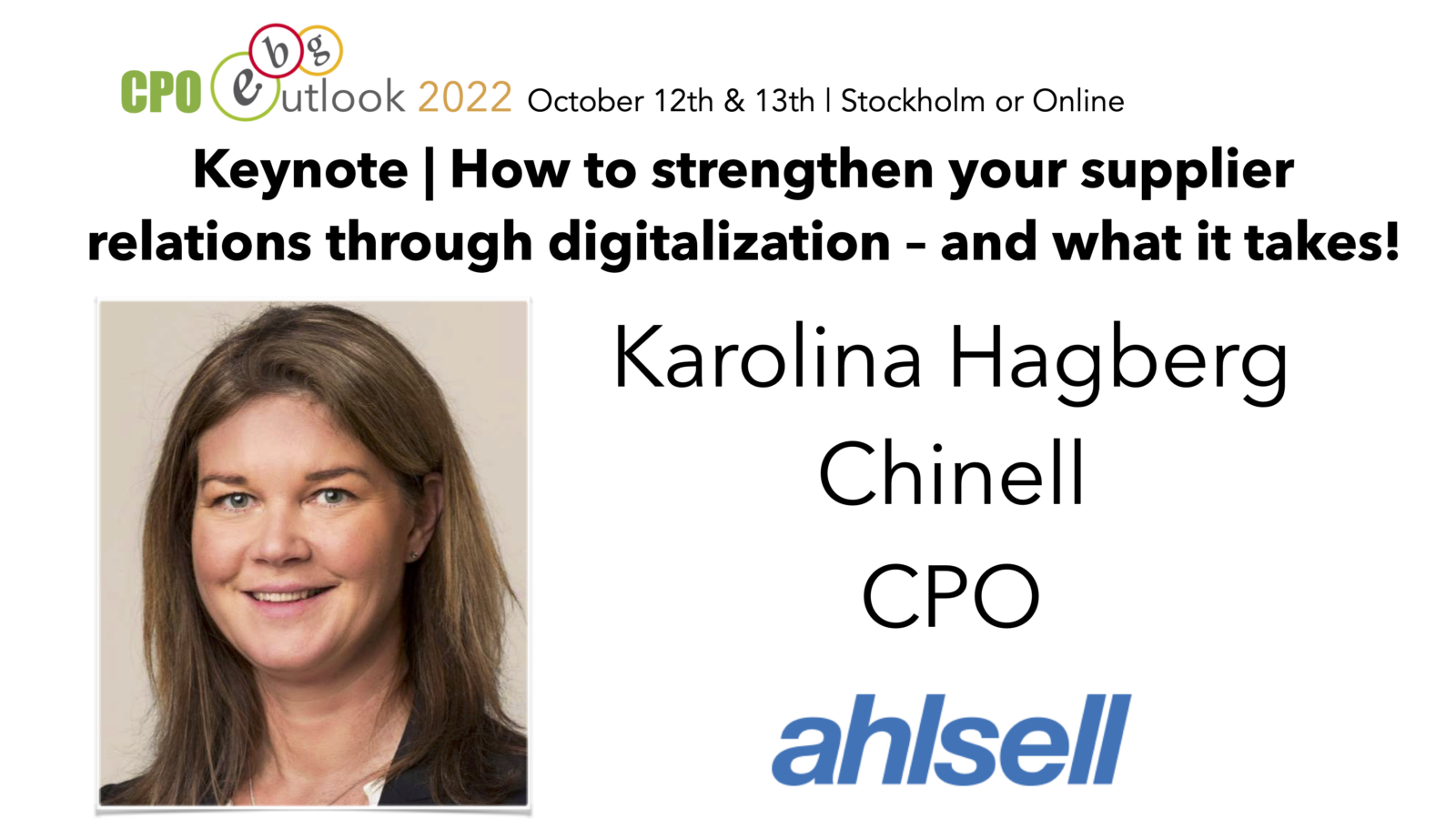 Keynote | How to strengthen your supplier relations through digitalization – and what it takes!