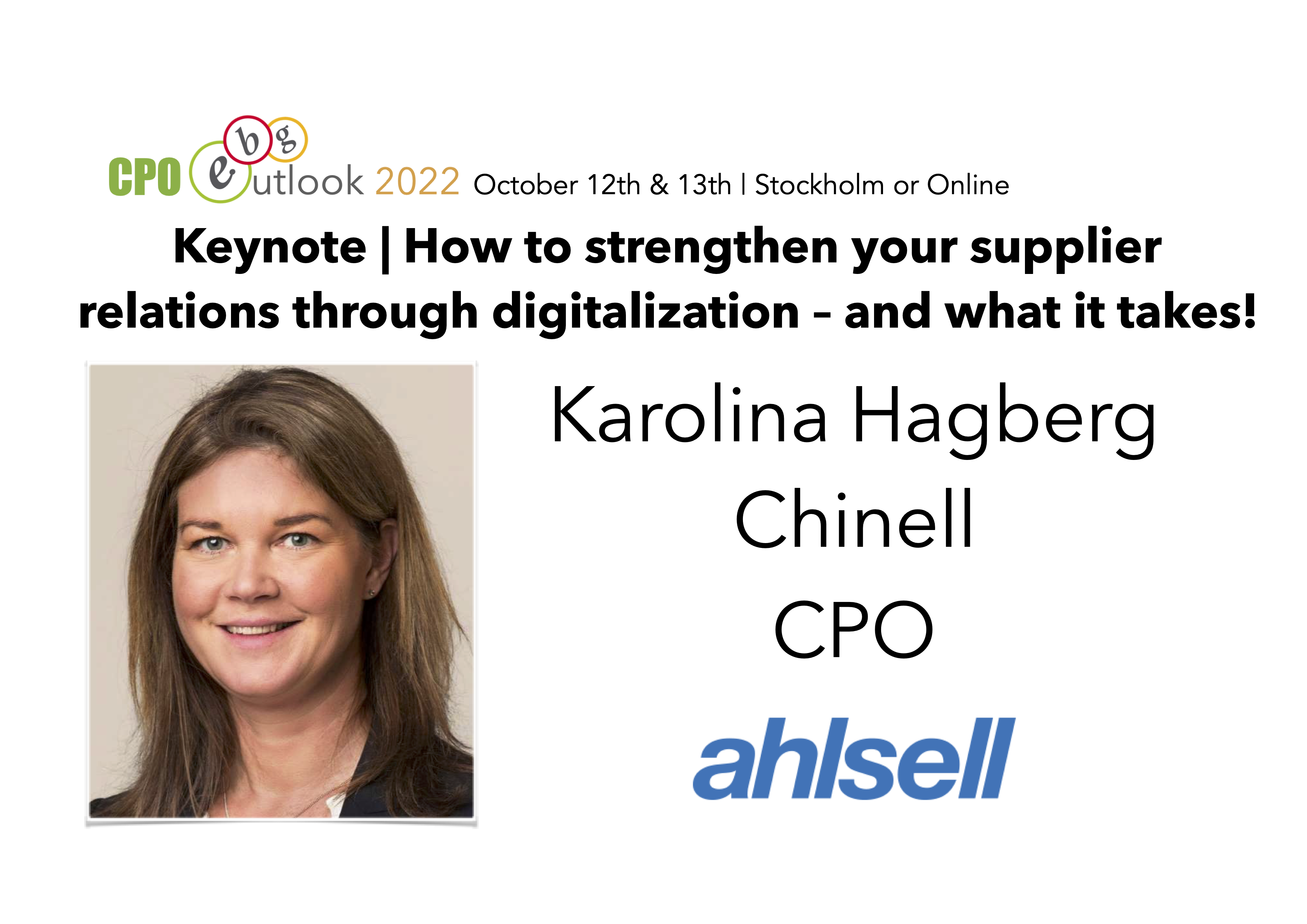 Keynote | How to strengthen your supplier relations through digitalization – and what it takes!