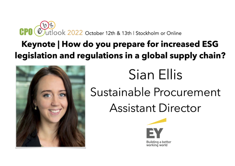 Keynote | How do you prepare for increased ESG legislation and regulations in a global supply chain?
