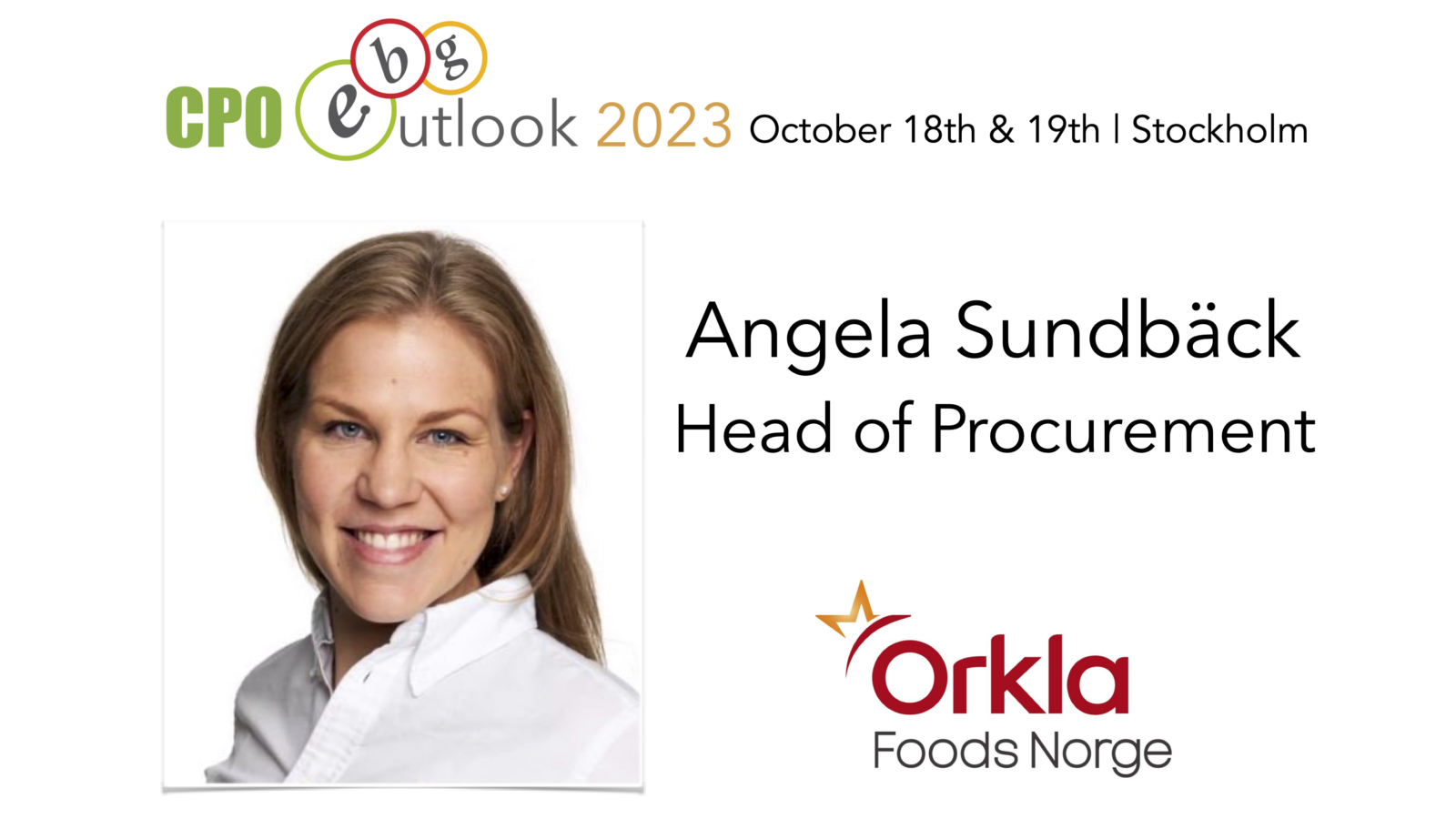 Orkla Foods Norge join CPO Outlook 2023